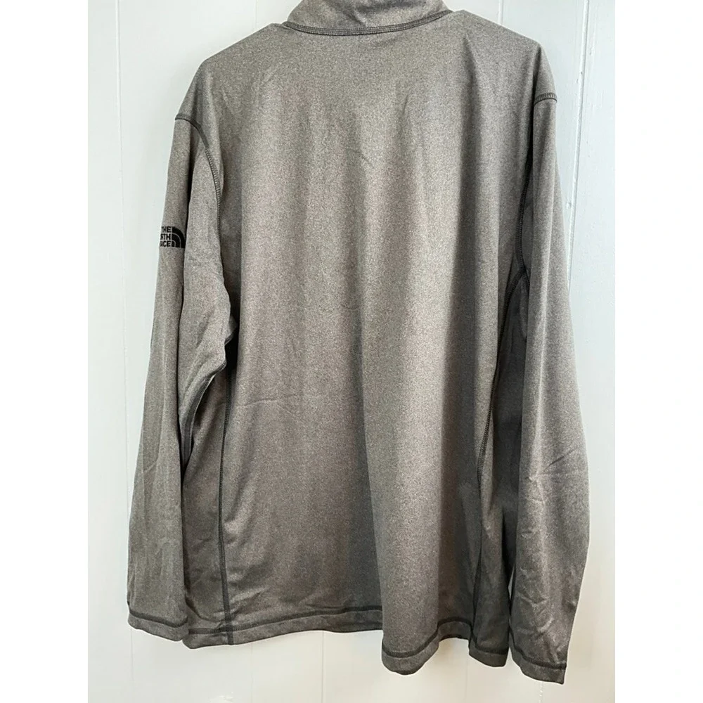 The North Face Mens XXL Gray Tequila Partida 1/4 Zip Pullover Tech Fleece Jacket